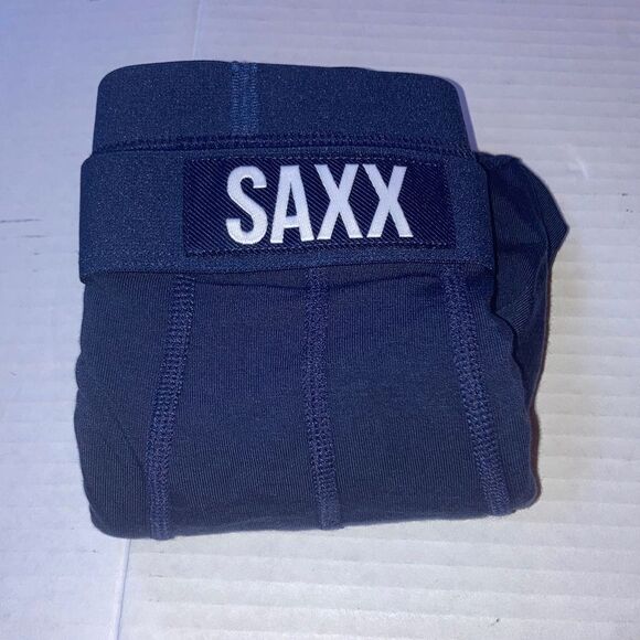 SAXX Ultra Super Soft Stretch Boxer Brief BallPark Pouch Navy Blue L and XXL - Picture 4 of 14